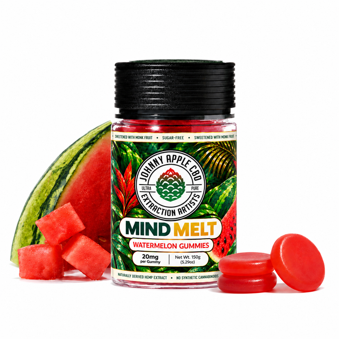 Johnny Apple Mind Melt gummies jar
