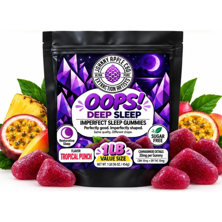 Oops! Deep Sleep – Imperfect Sleep Gummies (Tropical Punch, 1 lb)
